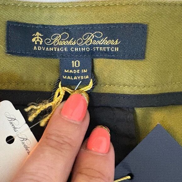 NWT Size 10 Brooks Brothers Dress Pants Advantage Chino Stretch Slacks Trousers - Picture 11 of 11